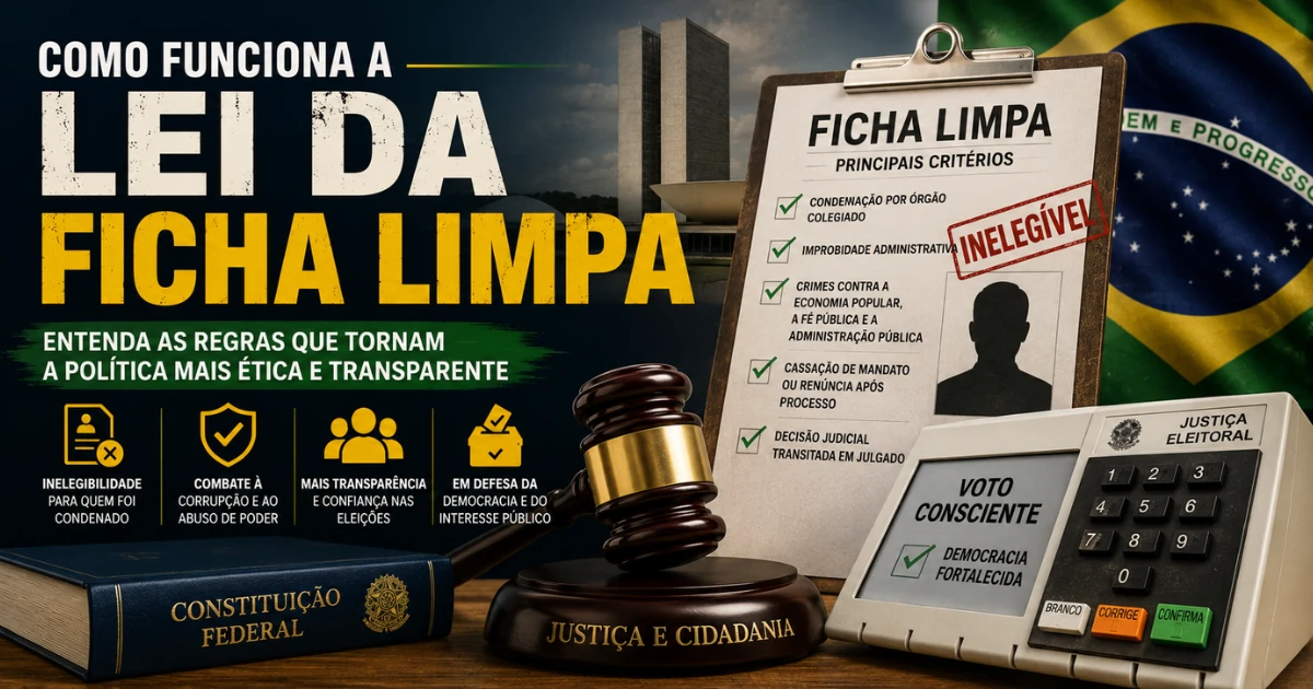 Como funciona a Lei da Ficha Limpa