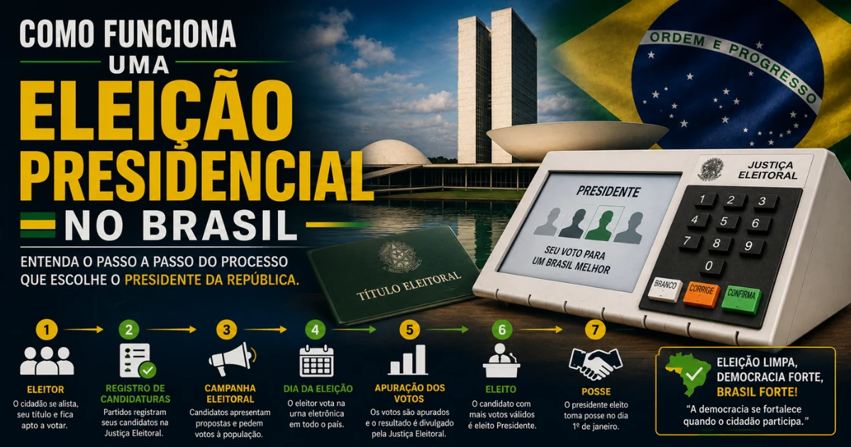 Como funciona uma eleição presidencial no Brasil