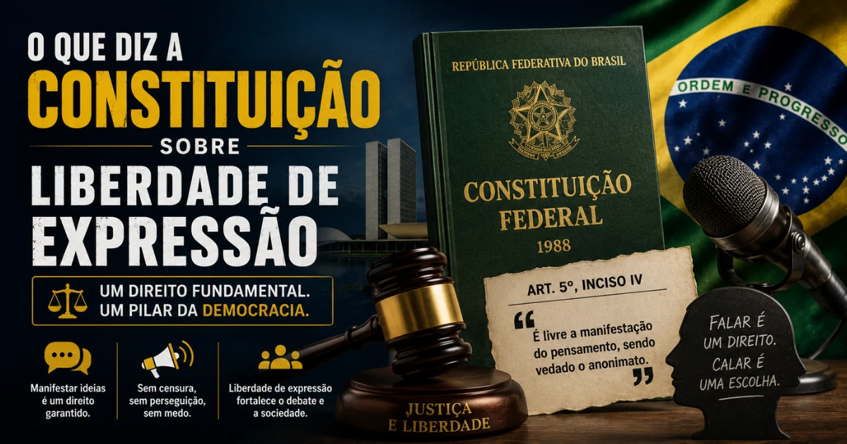 O que diz a Constituição sobre liberdade de expressão